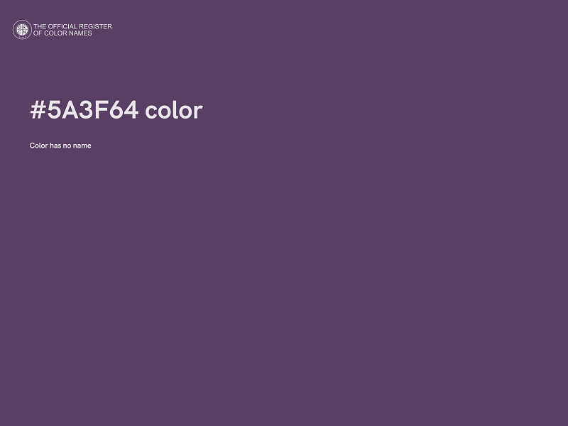 #5A3F64 color image