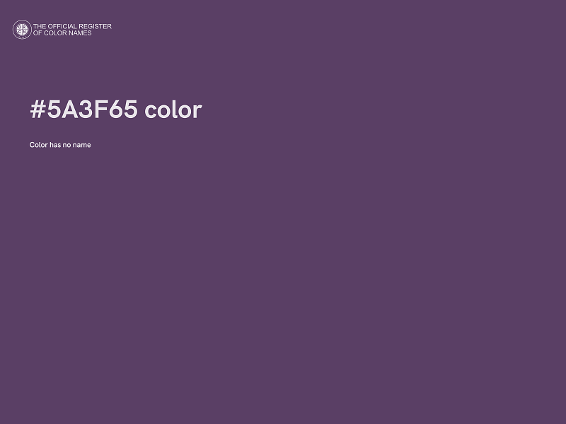 #5A3F65 color image