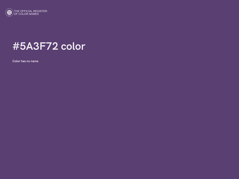 #5A3F72 color image