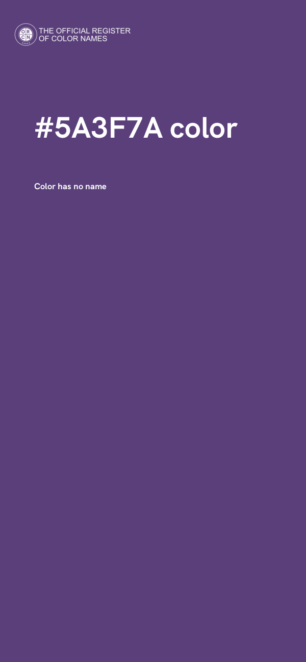 #5A3F7A color image