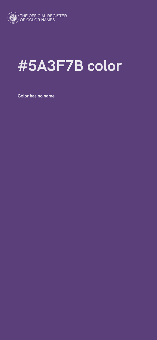 #5A3F7B color image