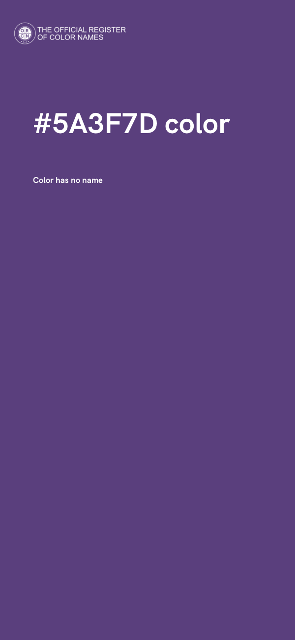 #5A3F7D color image