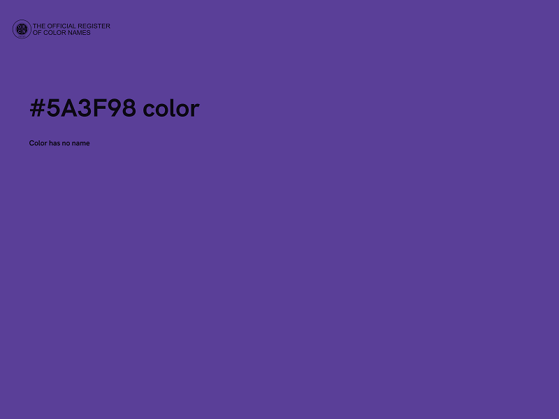 #5A3F98 color image