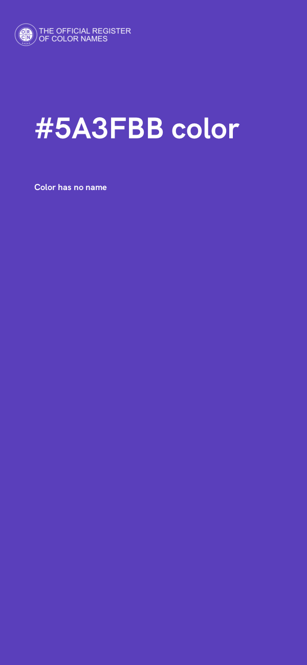 #5A3FBB color image