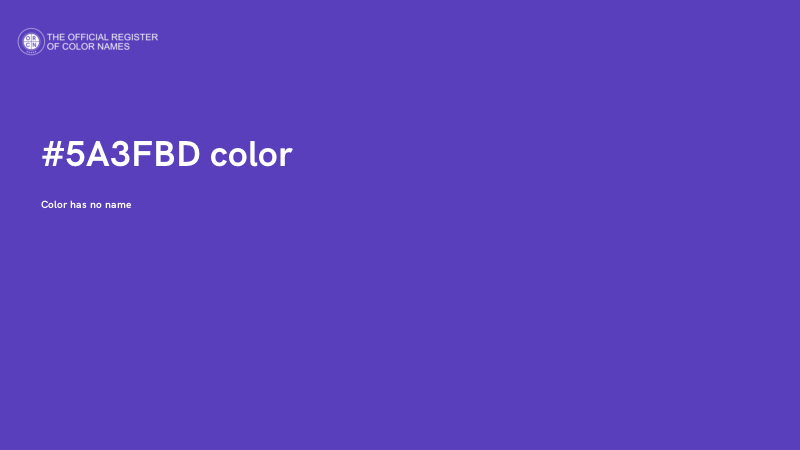 #5A3FBD color image