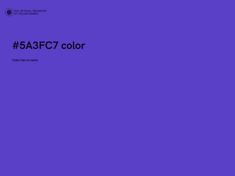 #5A3FC7 color image