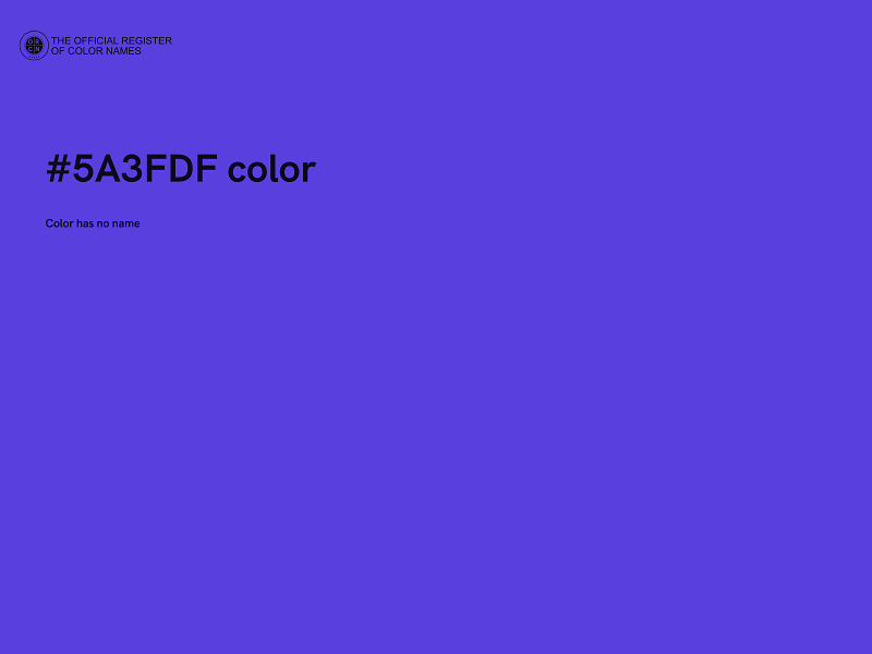 #5A3FDF color image