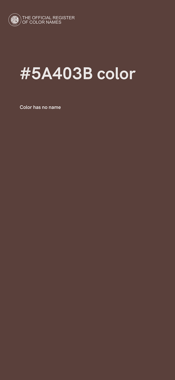 #5A403B color image