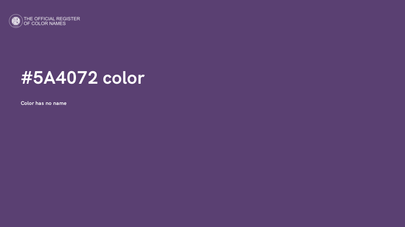 #5A4072 color image