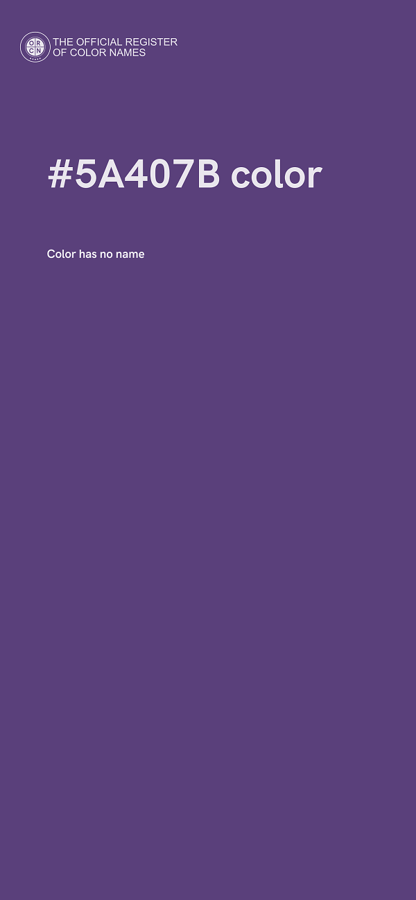 #5A407B color image