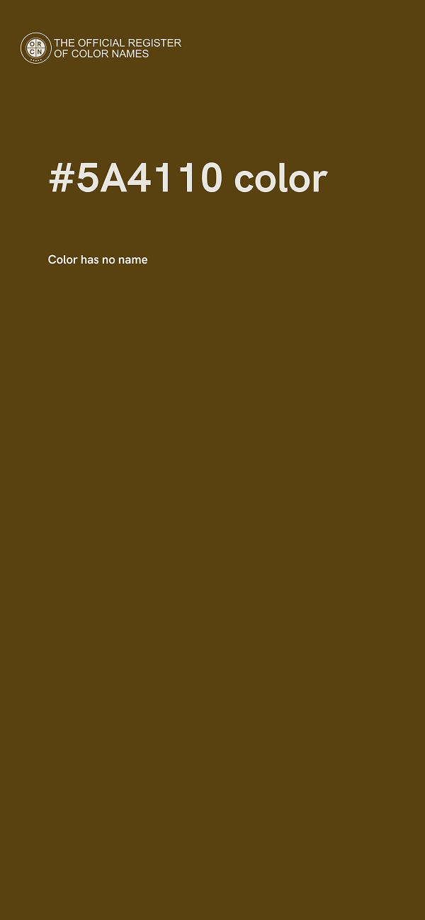 #5A4110 color image