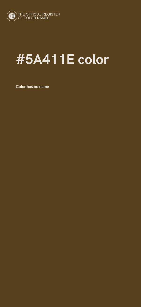 #5A411E color image