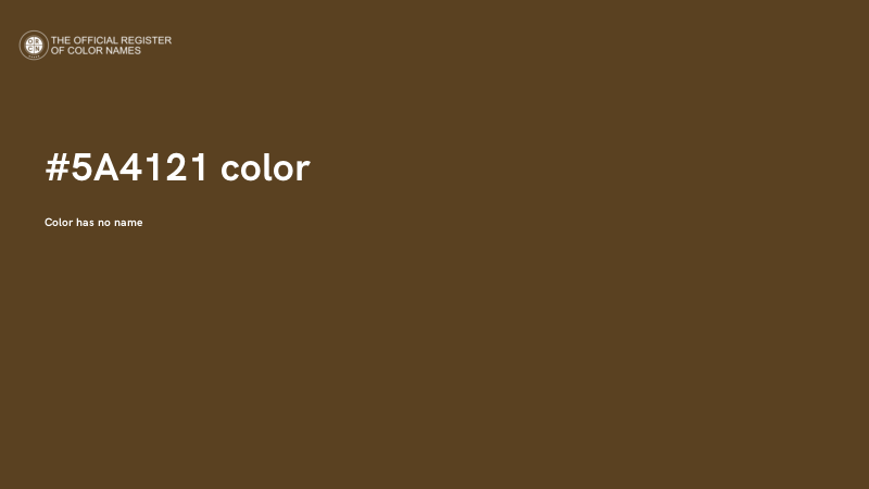 #5A4121 color image