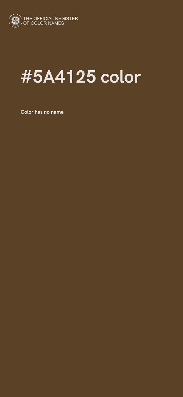 #5A4125 color image