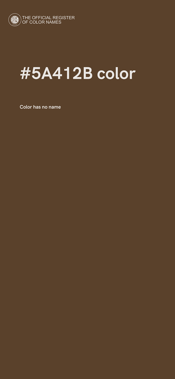 #5A412B color image