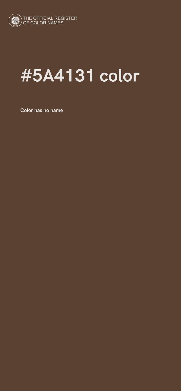 #5A4131 color image