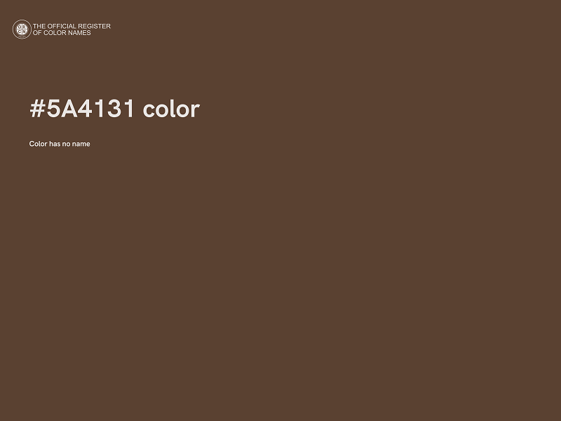 #5A4131 color image