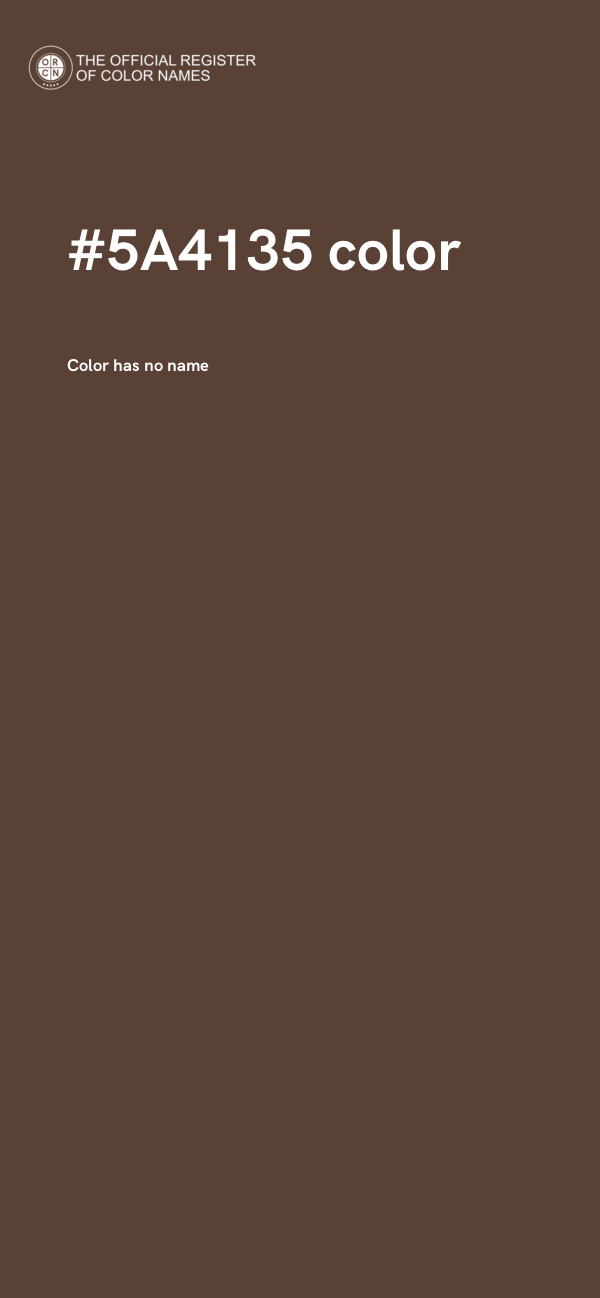 #5A4135 color image