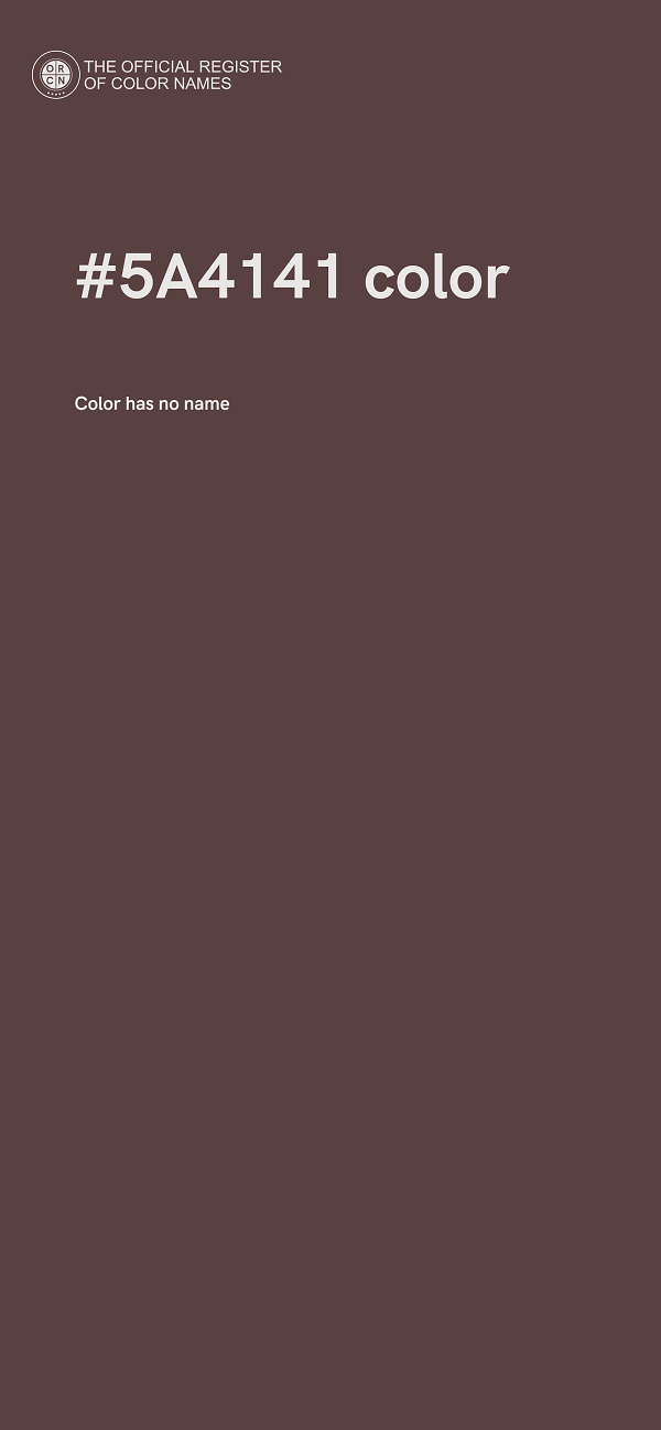 #5A4141 color image