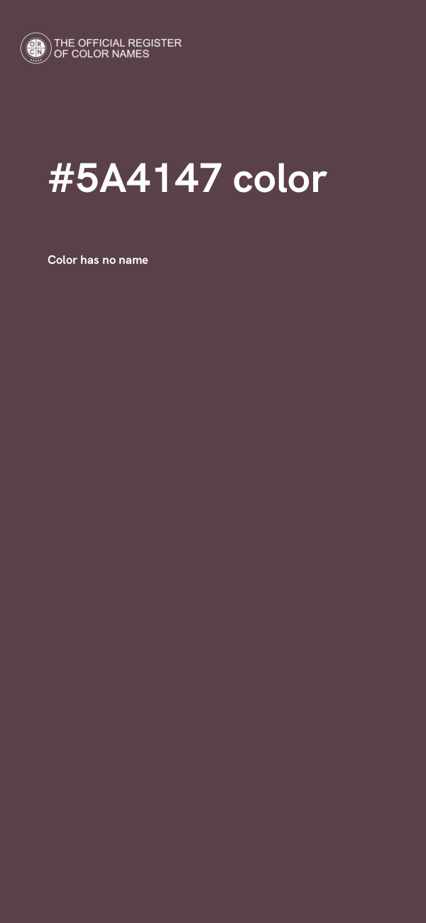 #5A4147 color image