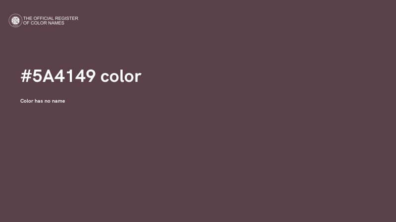 #5A4149 color image