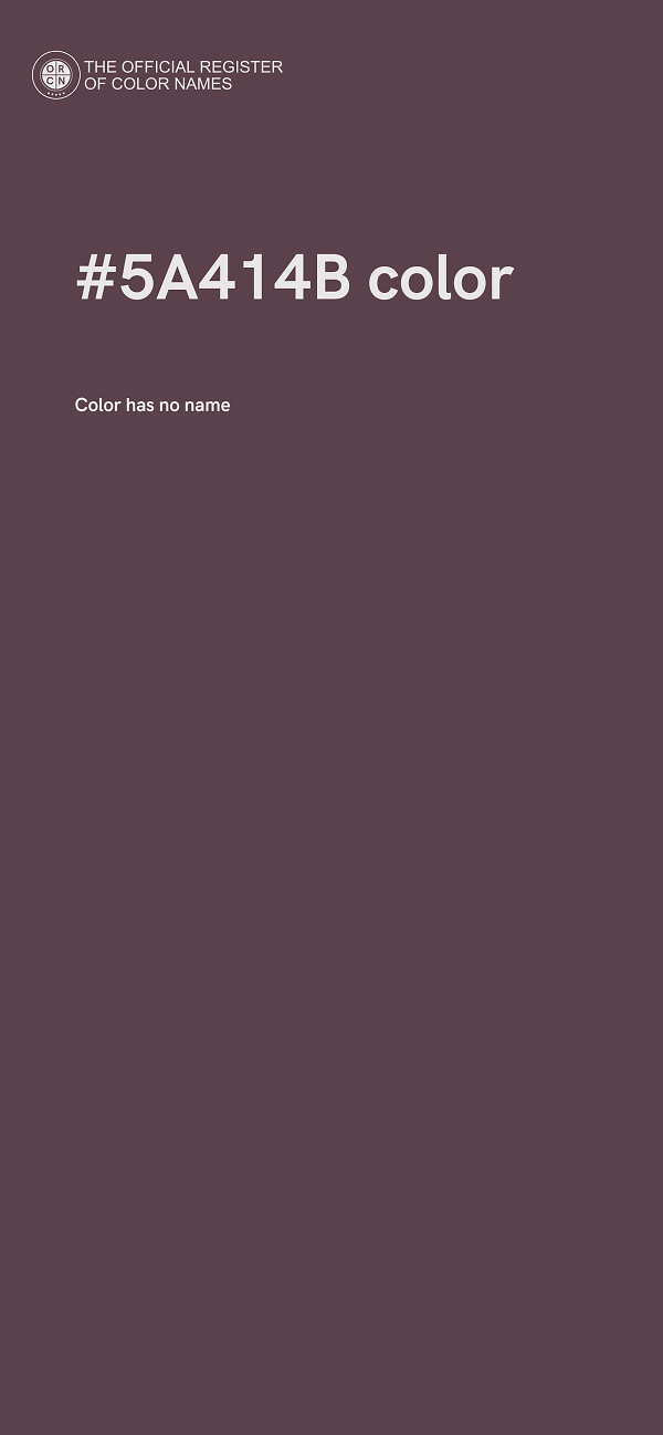 #5A414B color image