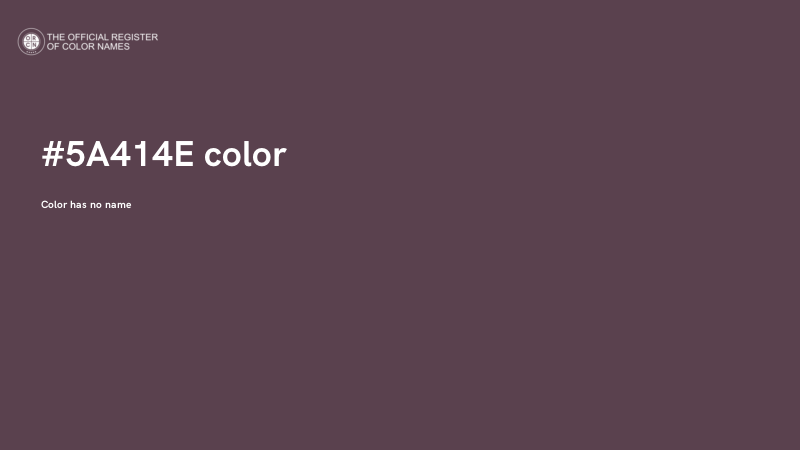 #5A414E color image