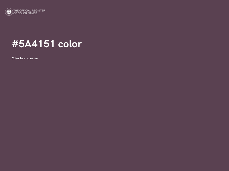 #5A4151 color image