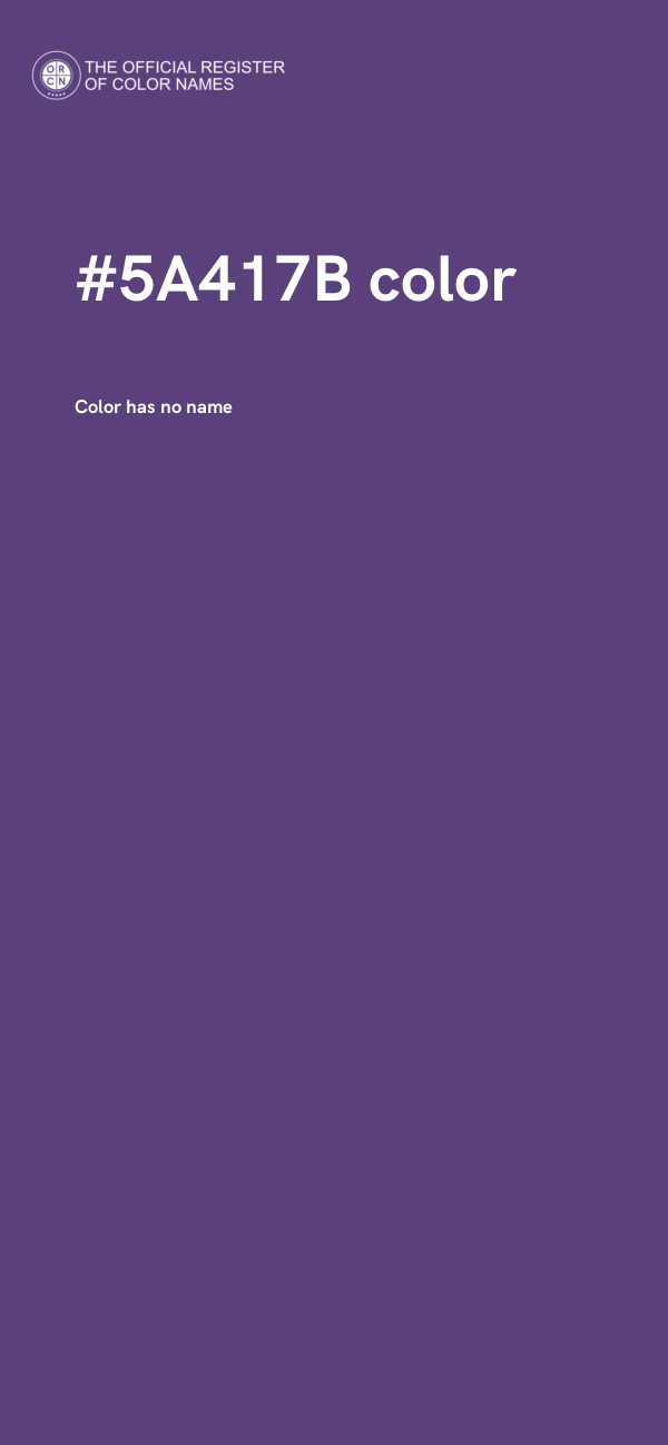 #5A417B color image
