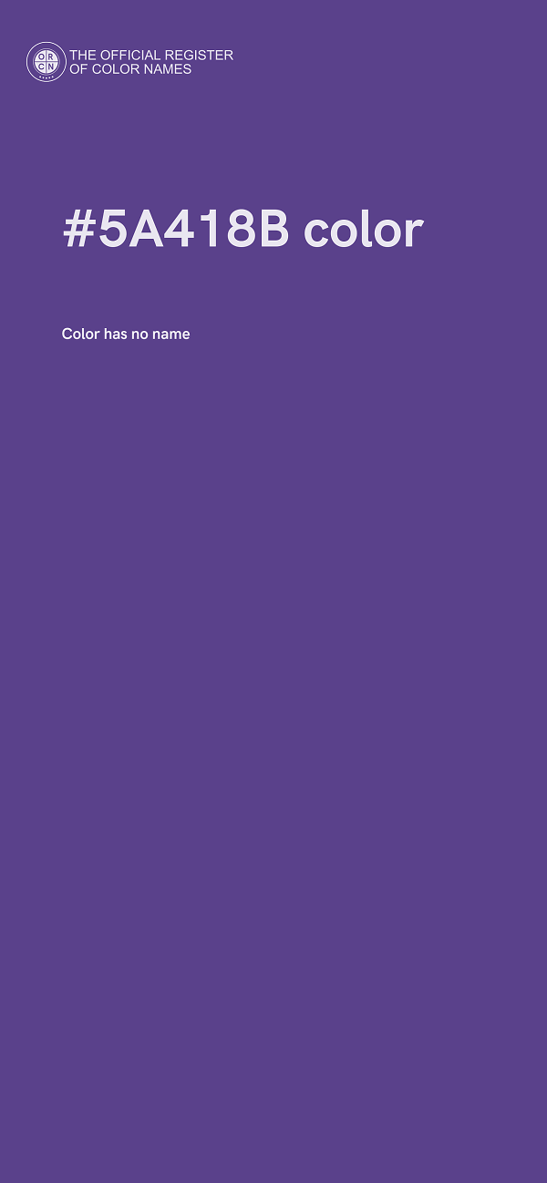 #5A418B color image