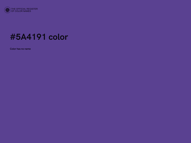 #5A4191 color image