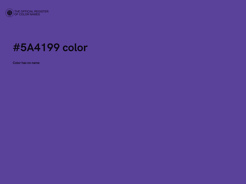 #5A4199 color image