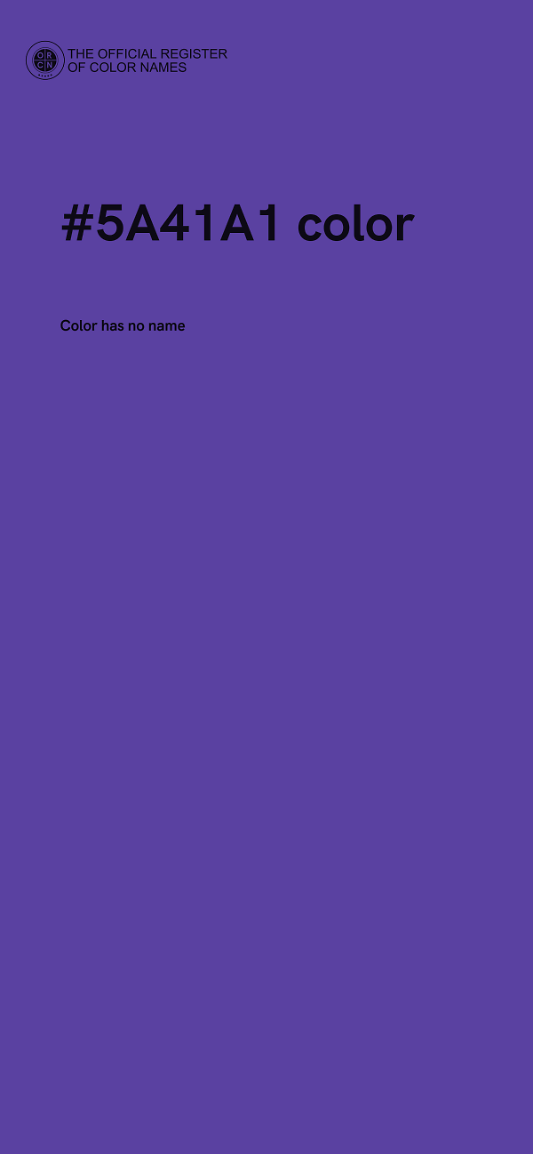 #5A41A1 color image