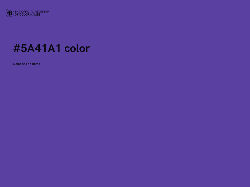 #5A41A1 color image