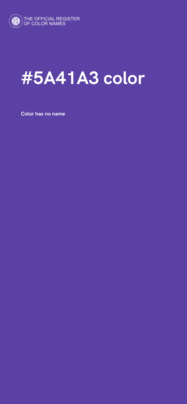 #5A41A3 color image