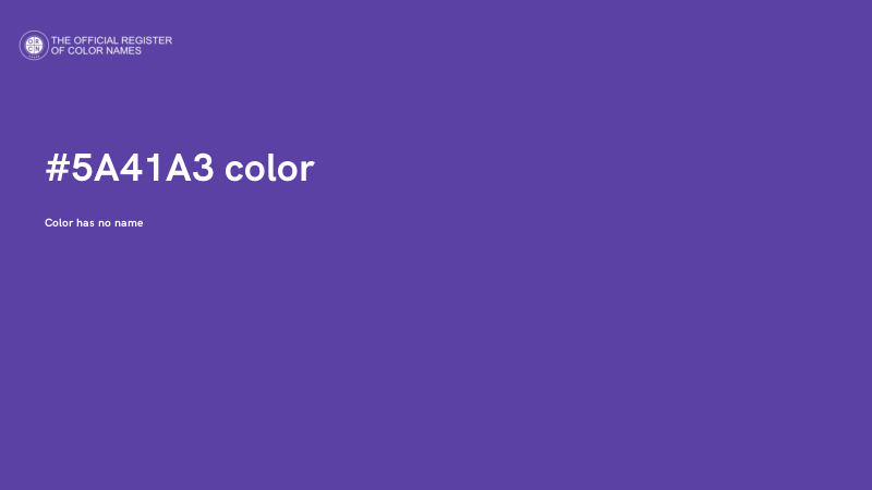 #5A41A3 color image