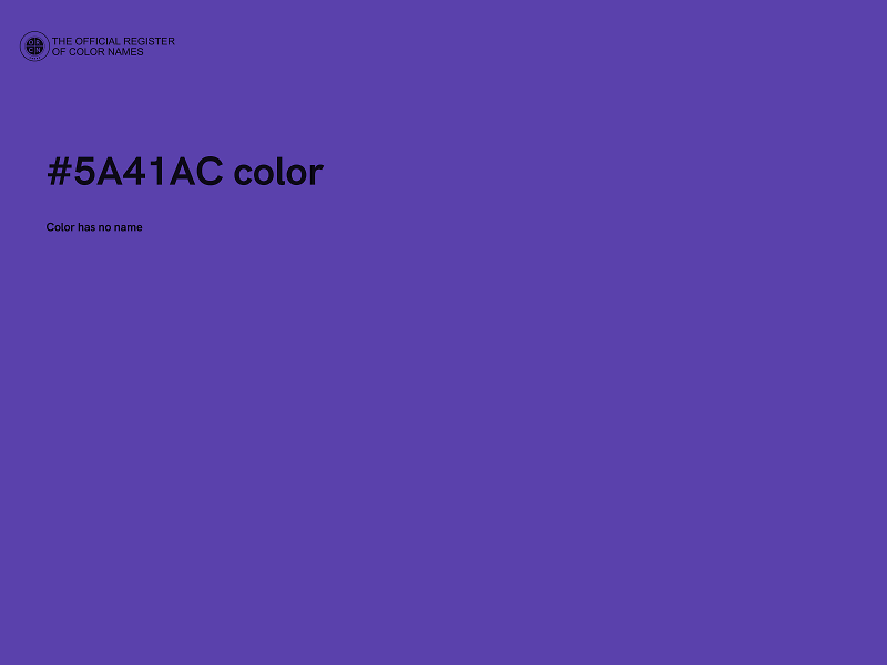 #5A41AC color image