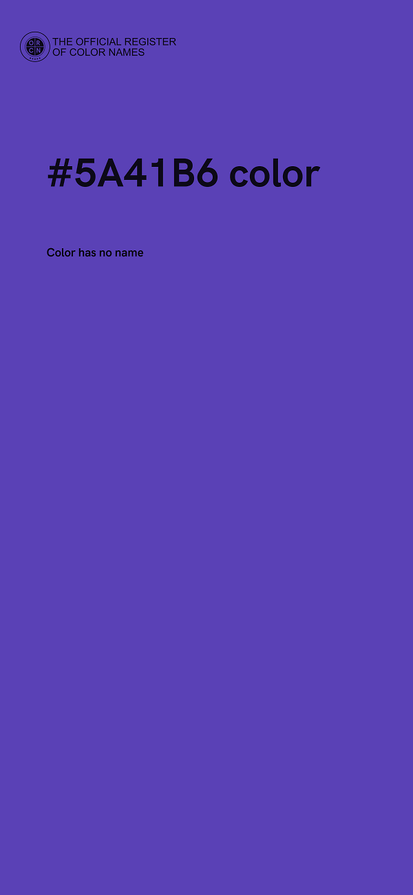 #5A41B6 color image