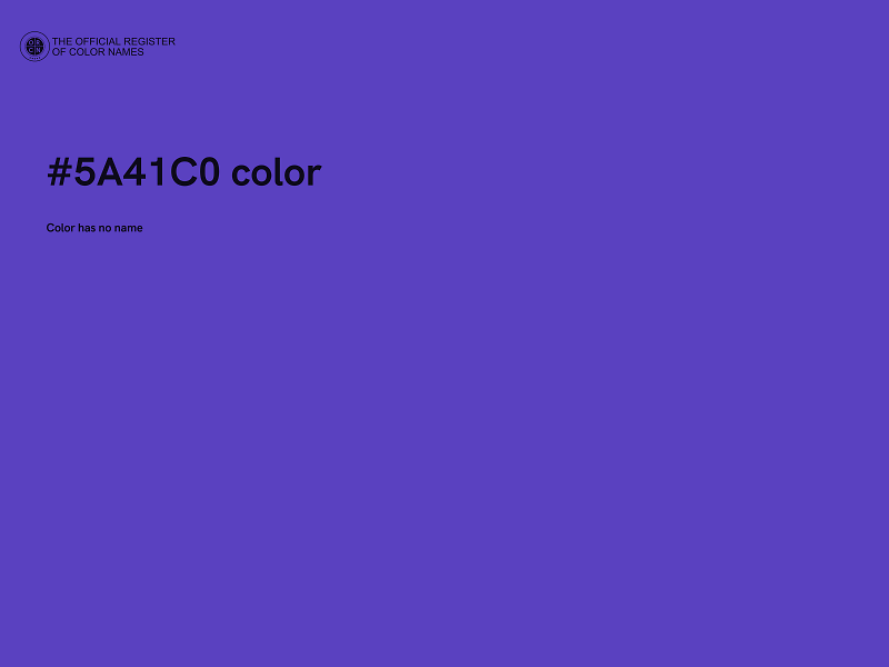 #5A41C0 color image