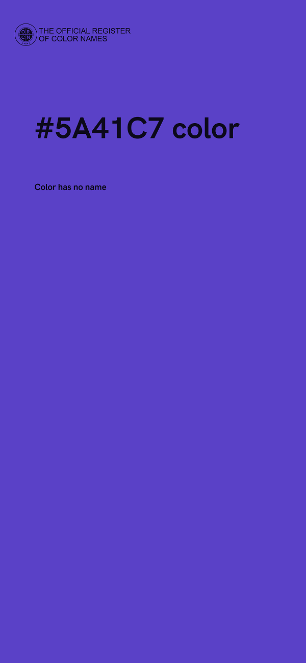 #5A41C7 color image