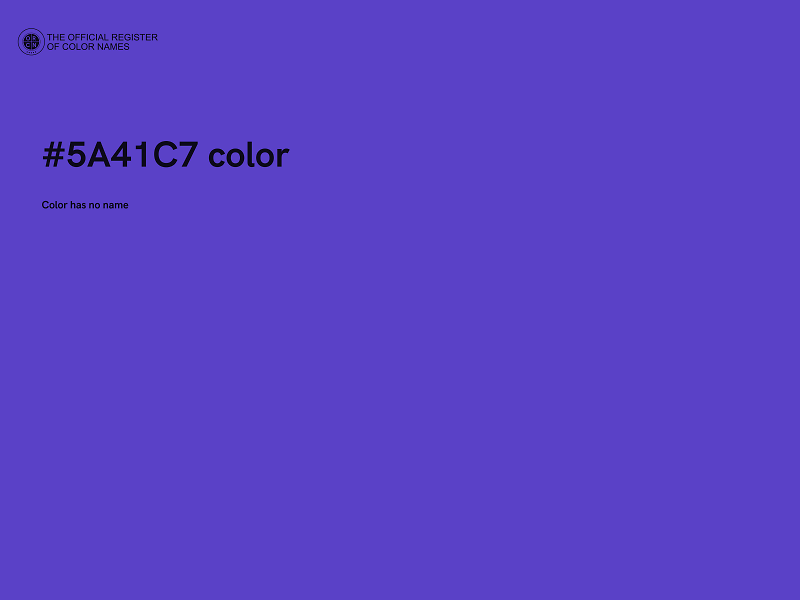 #5A41C7 color image