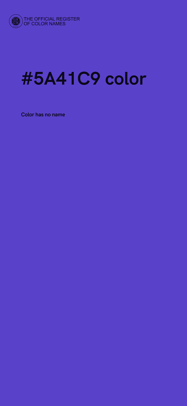 #5A41C9 color image