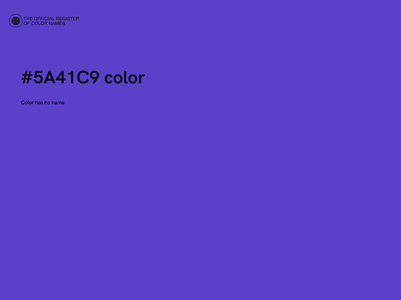 #5A41C9 color image