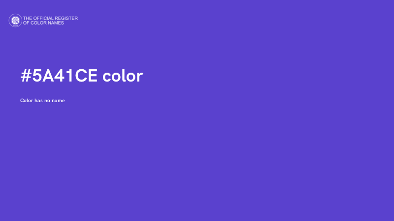 #5A41CE color image