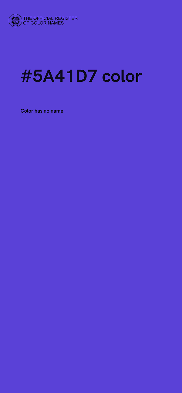 #5A41D7 color image