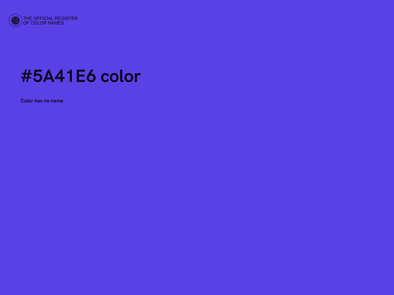 #5A41E6 color image