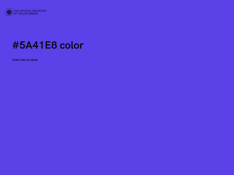 #5A41E8 color image