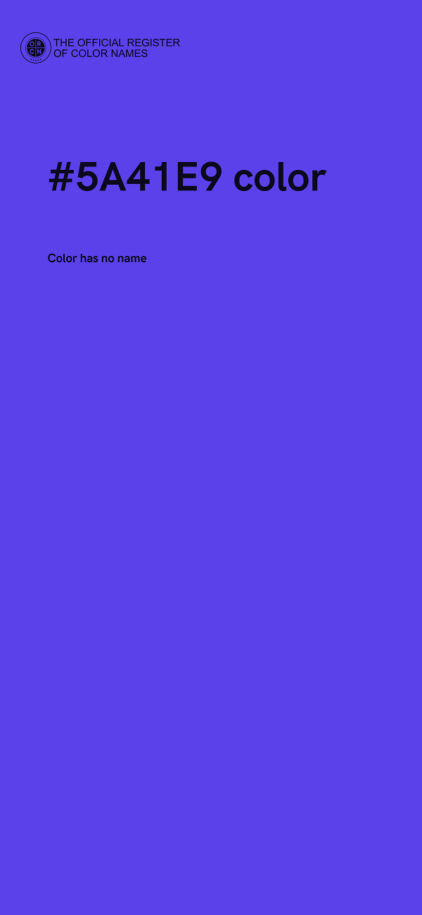 #5A41E9 color image