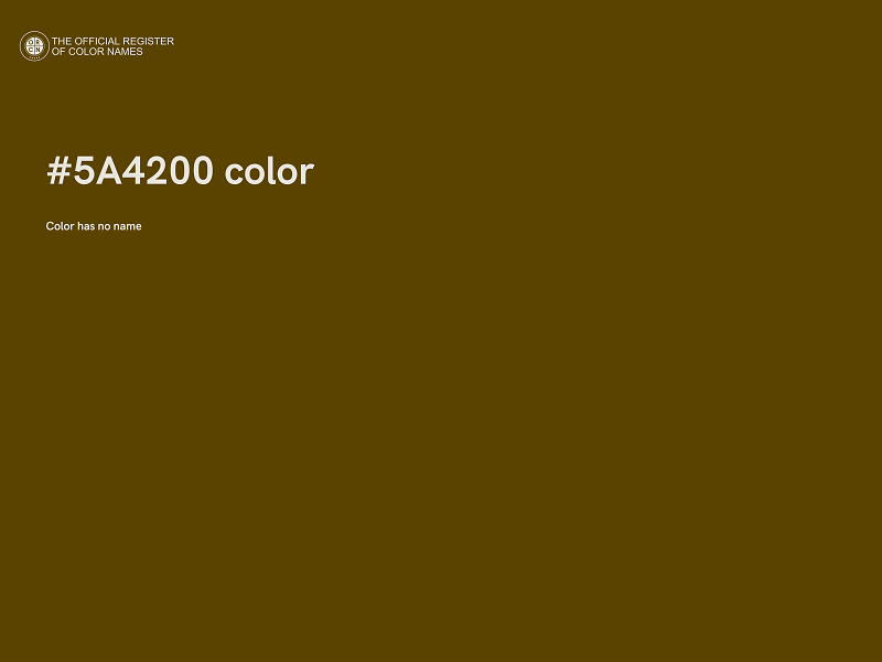 #5A4200 color image