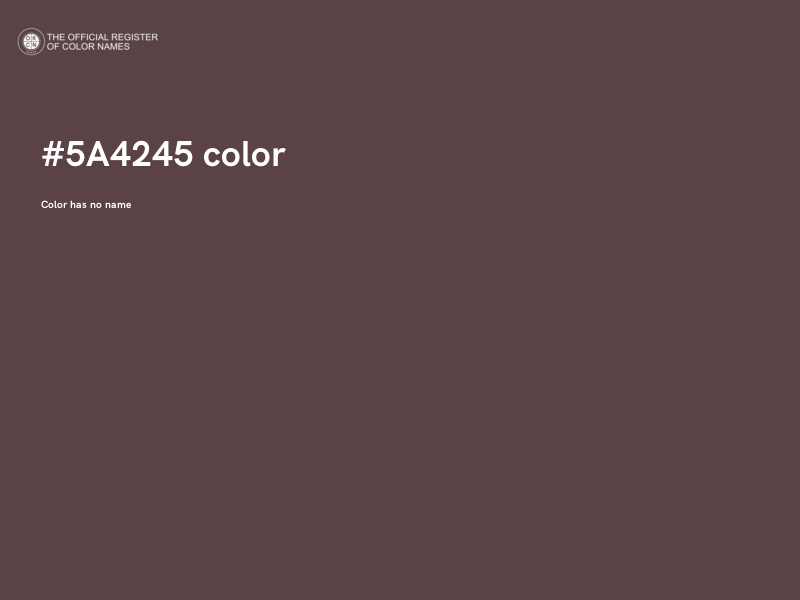 #5A4245 color image
